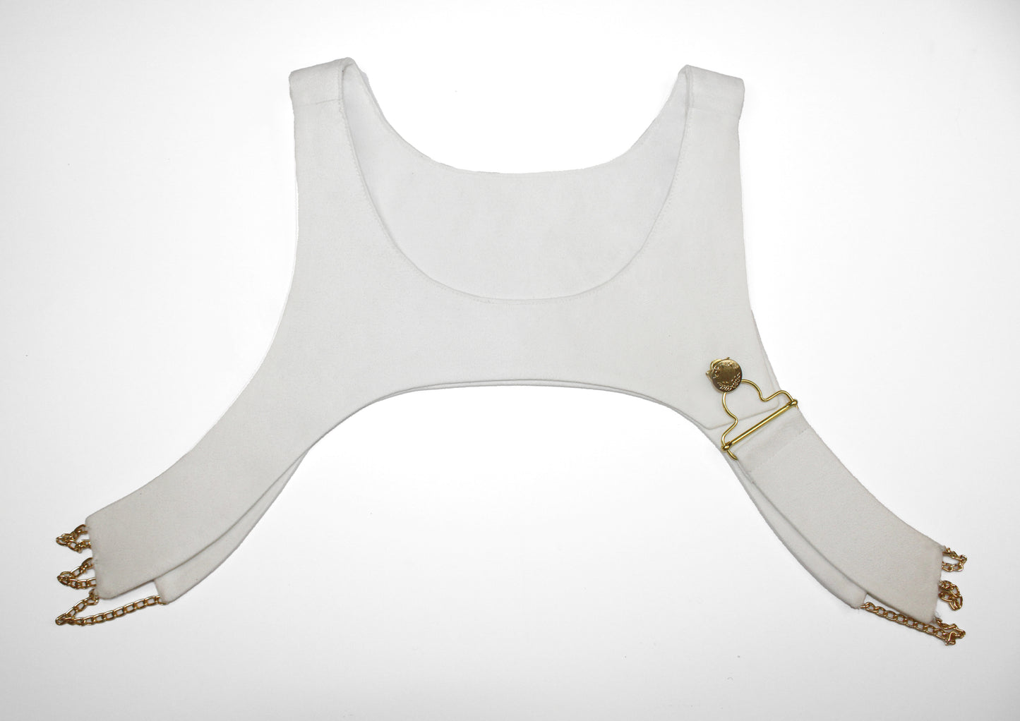White Suede Harness