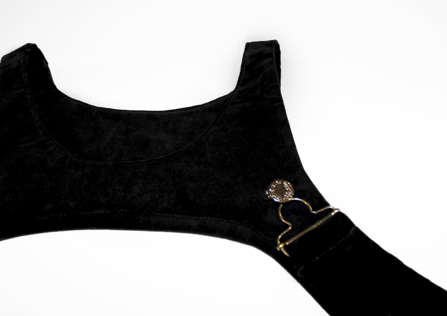 Black Suede Body Harness